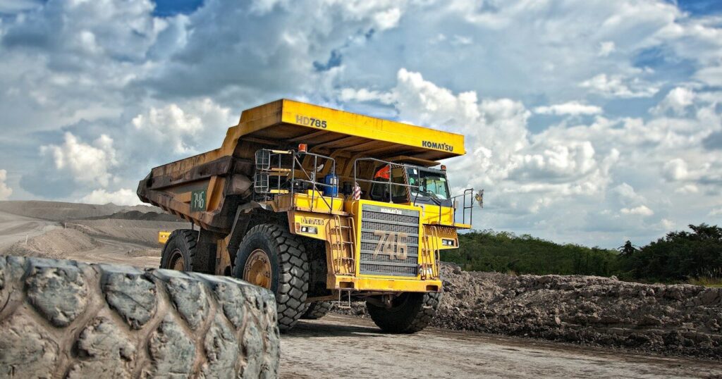 Image of Komatsu Dump Truck during the daytime