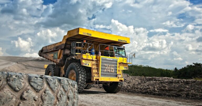 Image of Komatsu Dump Truck during the daytime